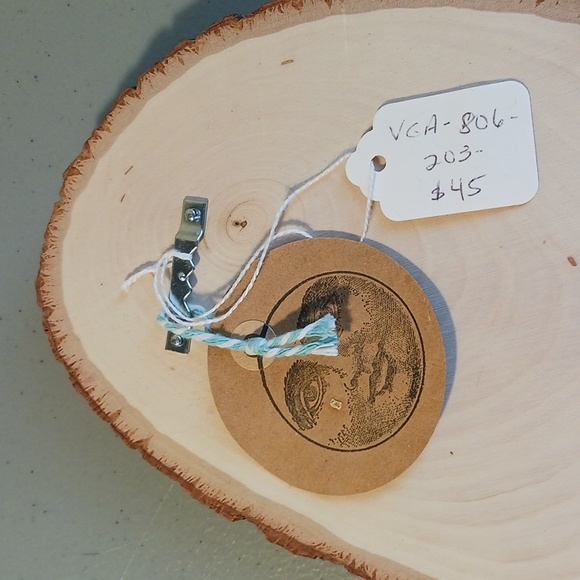 Magnolia Blooms on Basswood Slab Hand Crafted Original Unique Art #eshopchicago - Picture 8 of 9